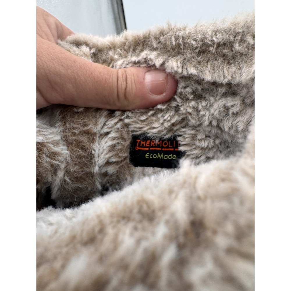All In Motion Thermolite Waterproof Winter Boots Tan Size W8 M6 Comfy Furry Lace - Picture 7 of 10